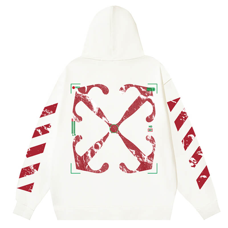 OFF-WHITE moon Camera Arrow Skate Hoodie