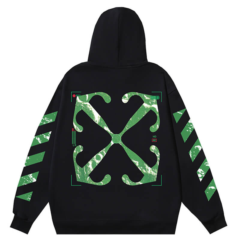 OFF-WHITE moon Camera Arrow Skate Hoodie
