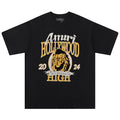 AMRI Black High Lion Skater T-Shirt