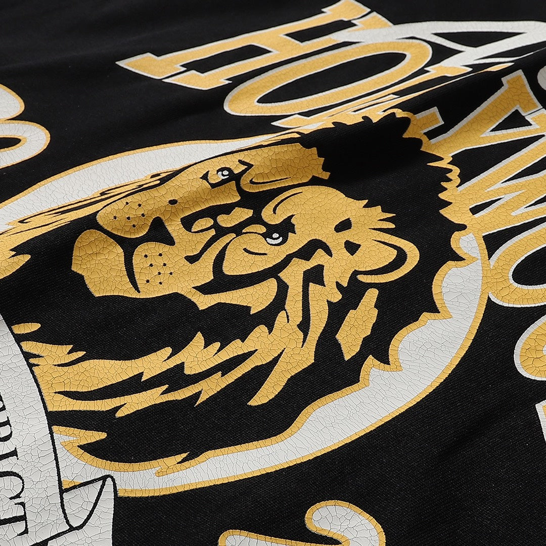 AMRI Black High Lion Skater T-Shirt