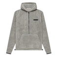 Fear of God Essentials Polar Fleece Half Zip Hoodie Dark Oatmeal