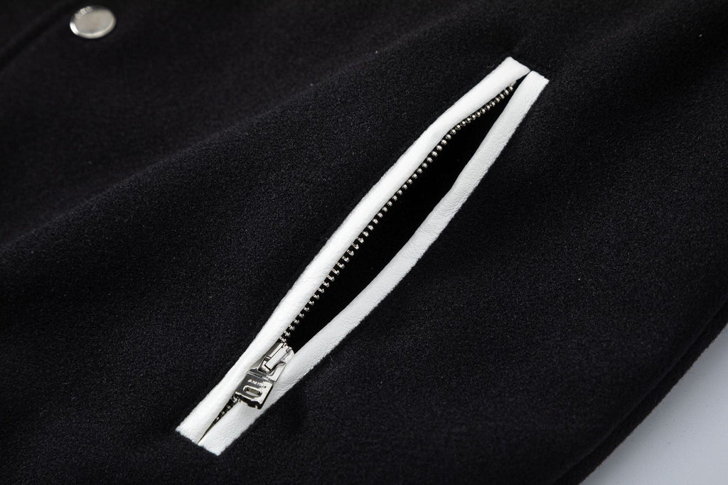 AMRI bone embroidered baseball jacket