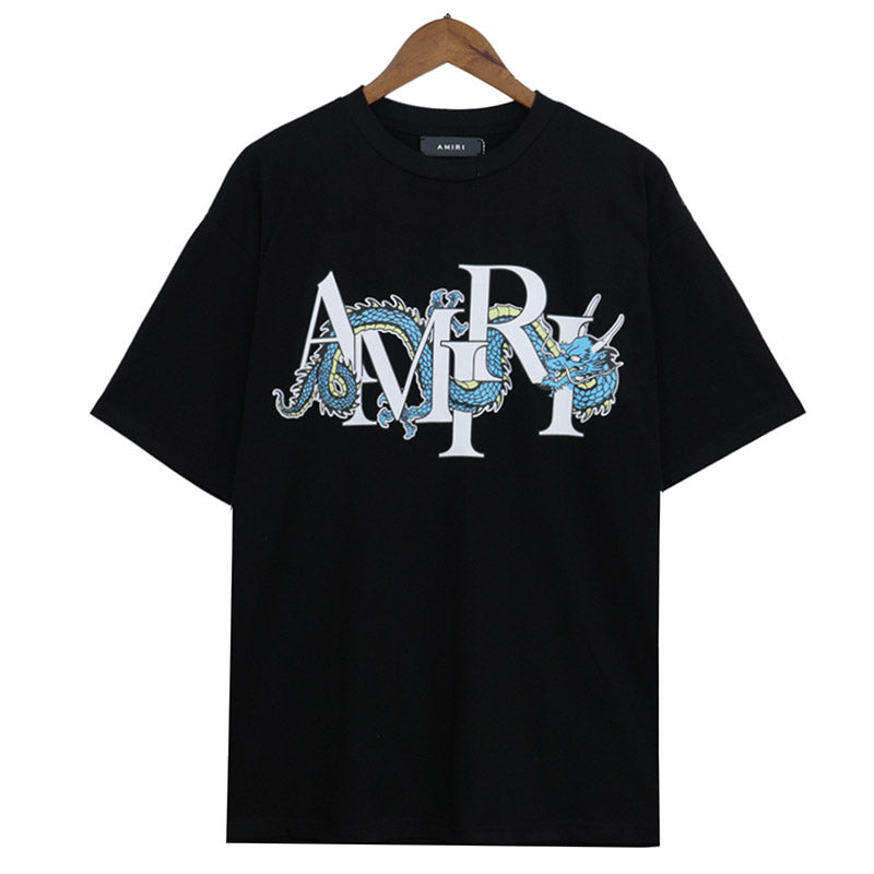AMRI Dragon logo-print cotton-jersey T-shirts
