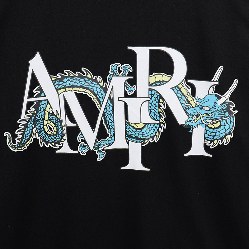 AMRI Dragon logo-print cotton-jersey T-shirts