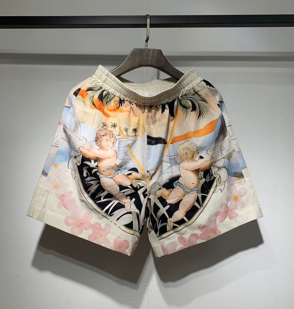 AMRI Men's Cherub Silk Shirt/Short/Suit