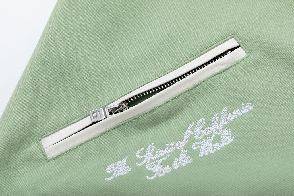 AMRI Angel Branded Woven Varsity Jacket