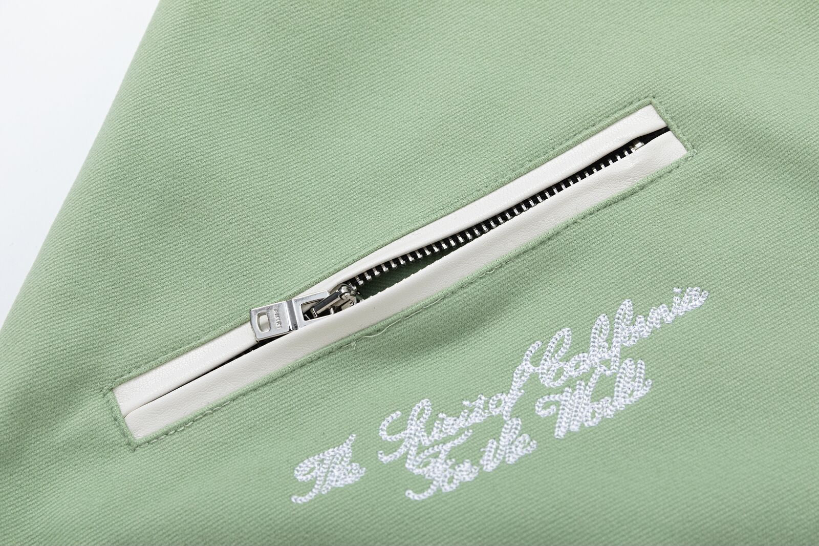 AMRI Angel Branded Woven Varsity Jacket