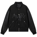 AMRl Staggered Logo Varsity Jacket