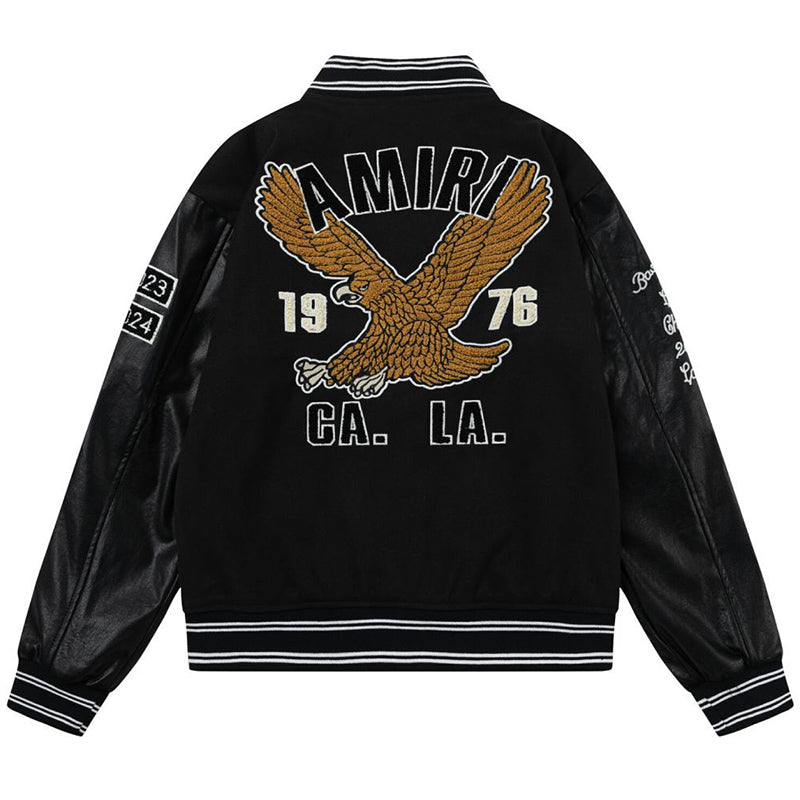 AMRI appliqué-logo Varsity Jackets