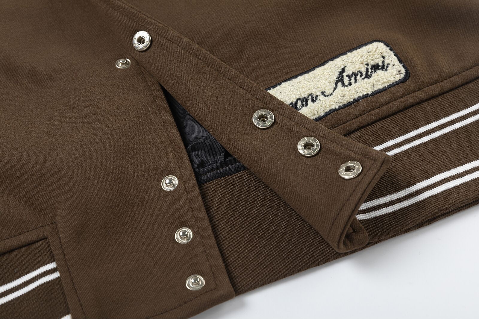 AMRI appliqué-logo Varsity Jackets