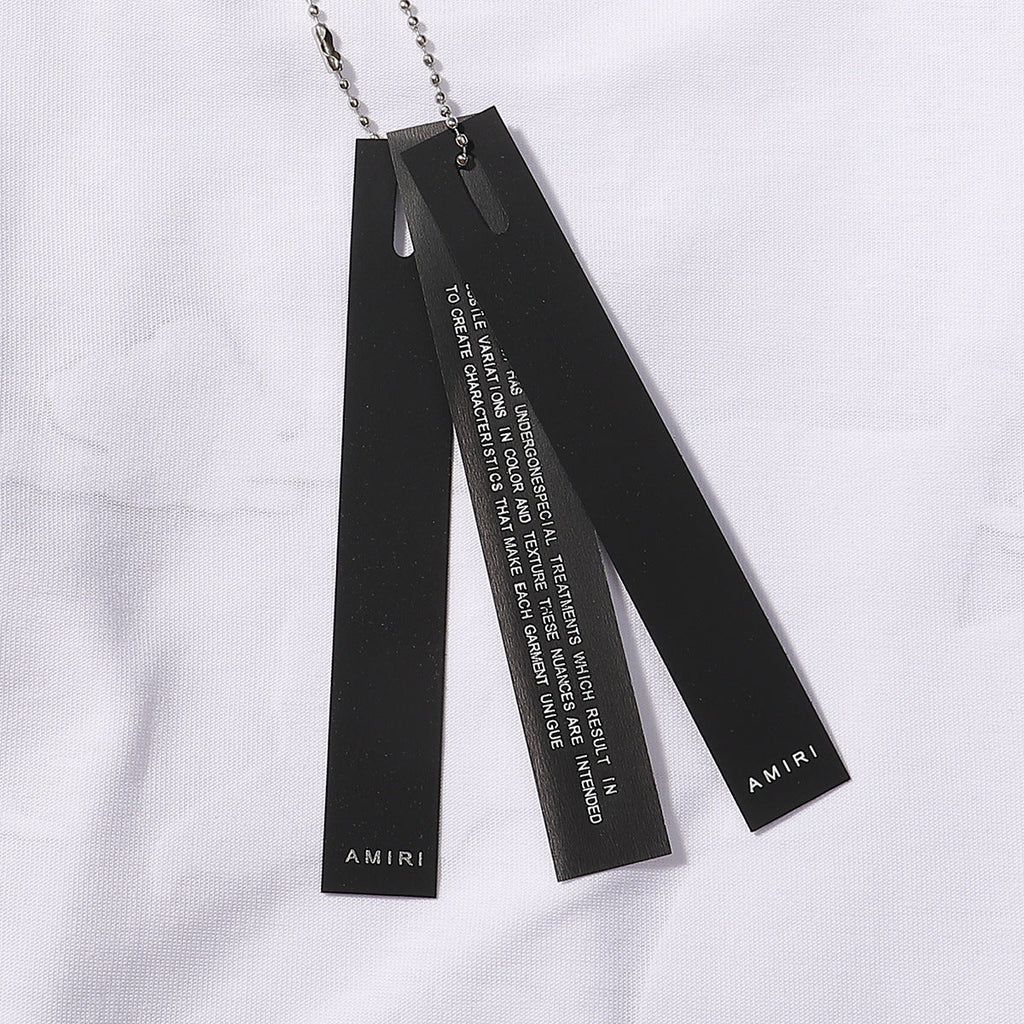 AMRI White Cotton T-shirt