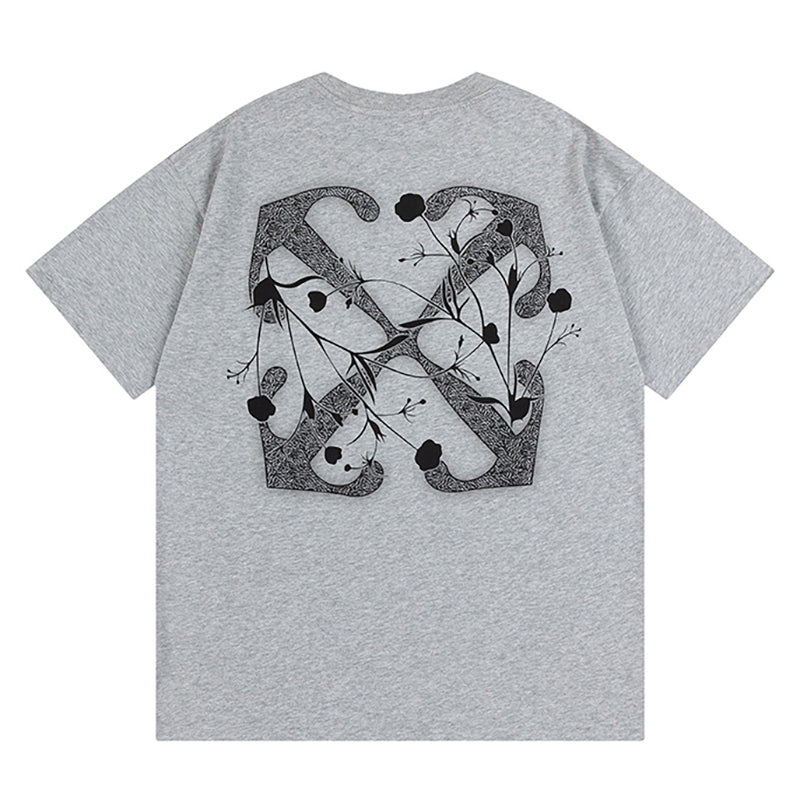 OFF WHITE logo-print Pink T-shirt