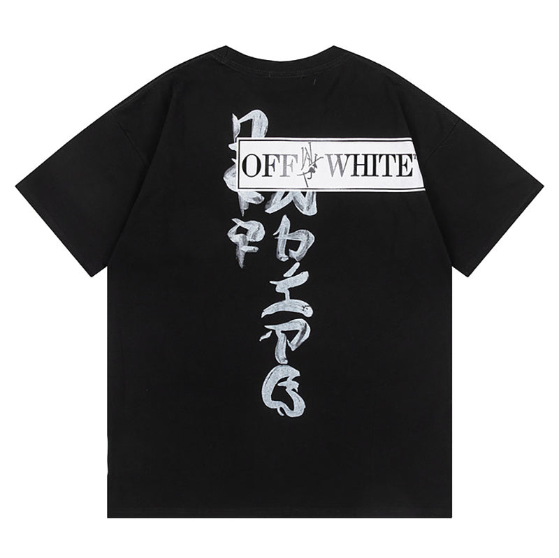 OFF WHITE Type Sticker black t-shirt