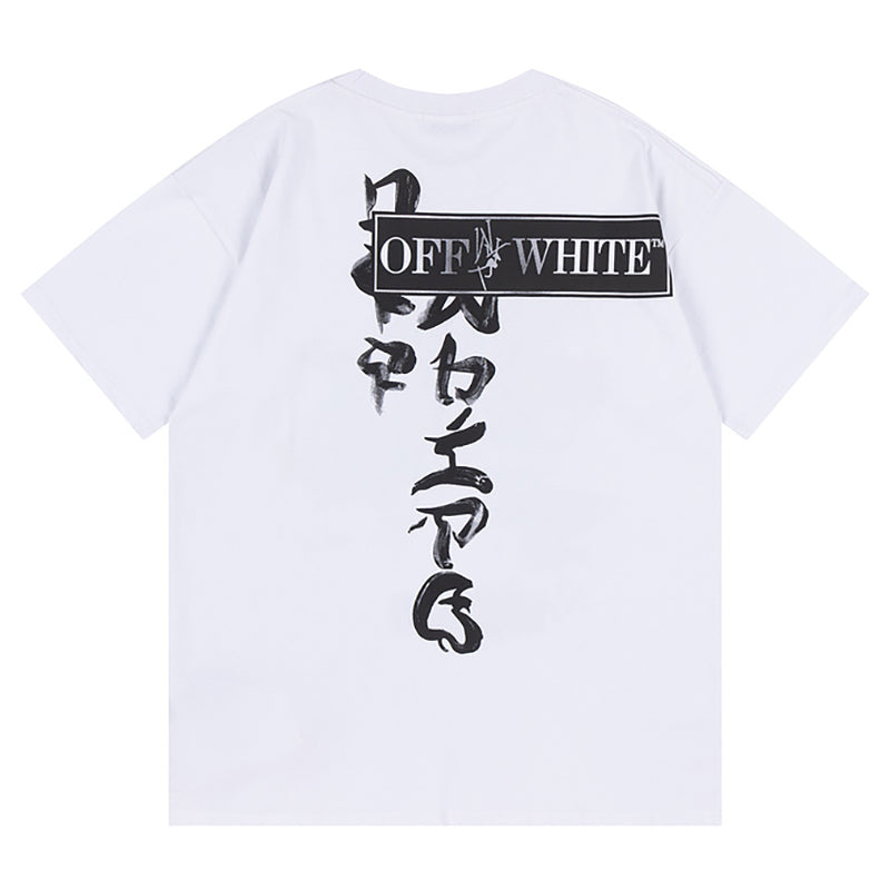 OFF WHITE Type Sticker black t-shirt