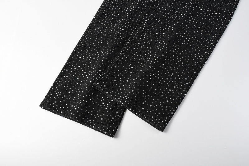 Purple Brand Crystal Diamond Jeans #9128