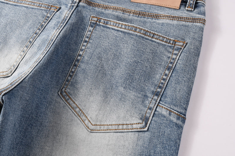 Purple Brand Crystal Diamond Jeans #9132