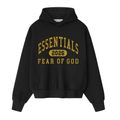 Fear of God Essentials Classic Fleece Hoodie Vintage Black