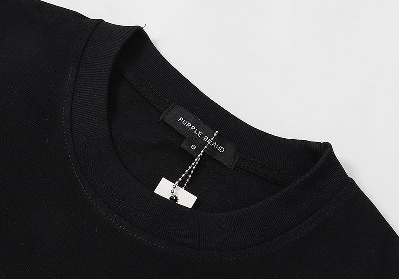 Purple Brand Pattern Print T-Shirt