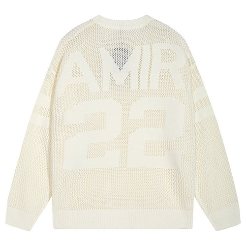 AMRI 22 Crew Open Stitch Sweaters
