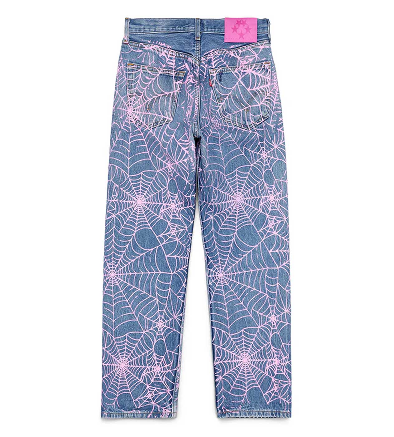 Sp5der AOP Web Vintage Denim 501 Blue/Pink