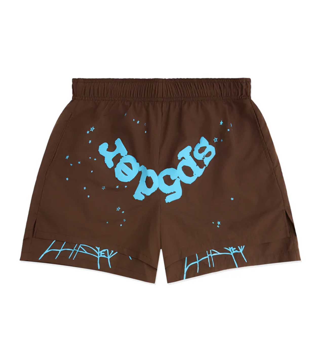 Sp5der Brown OG Web Double Layer Short