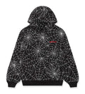 Sp5der Embroidered AOP Hoodie Black
