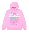 Sp5der Pink Atlanta Hoodie