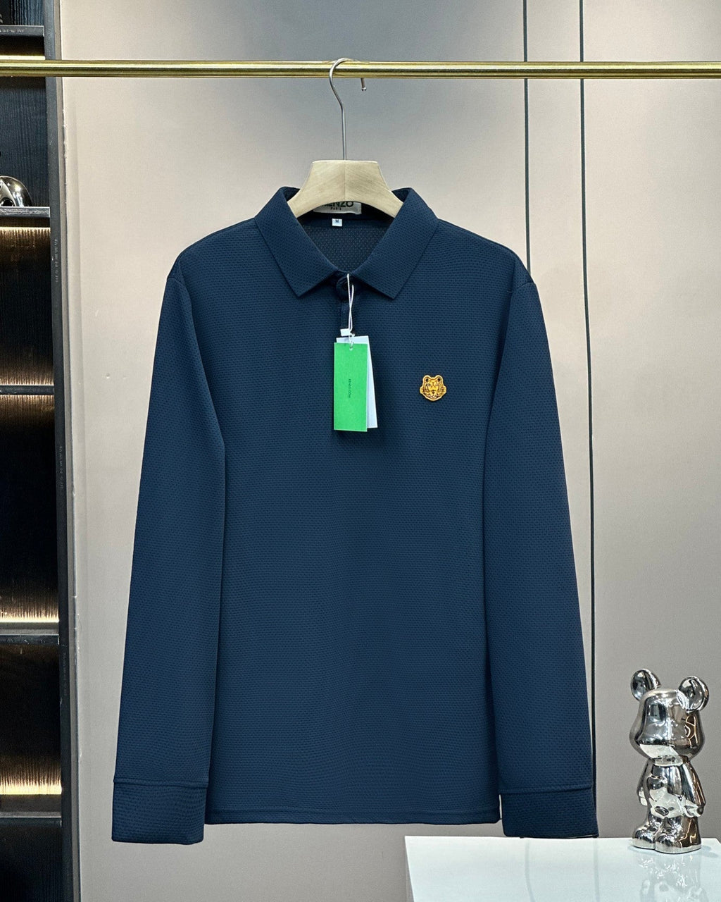 Kenzo Tiger Head Long Sleeve Polo Shirt – 2024SS – 2025 Collection