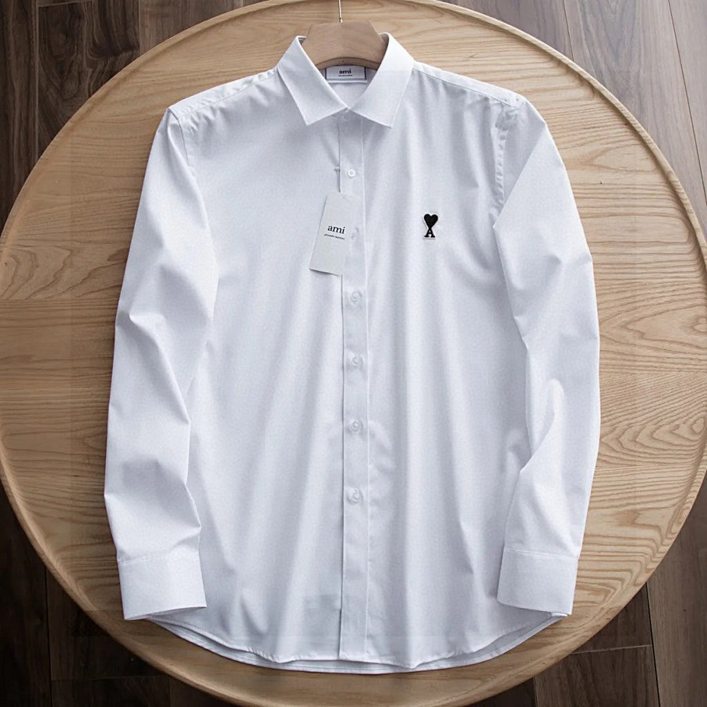 AMI Paris Ami de Coeur Long Sleeve Shirt – Autumn Collection