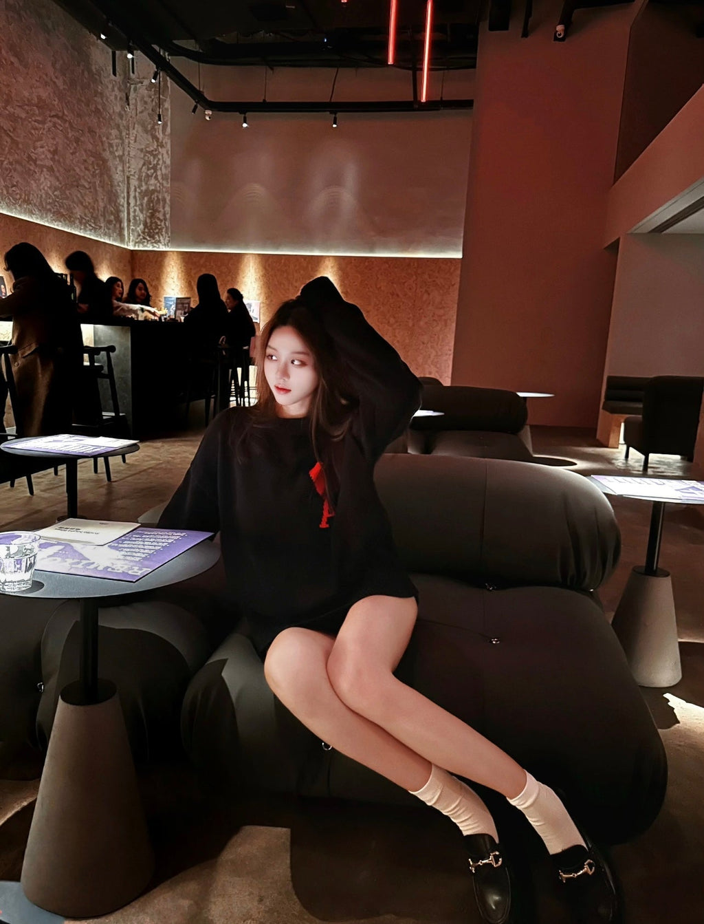 AMI Paris Heart Letter Knitted Sweater