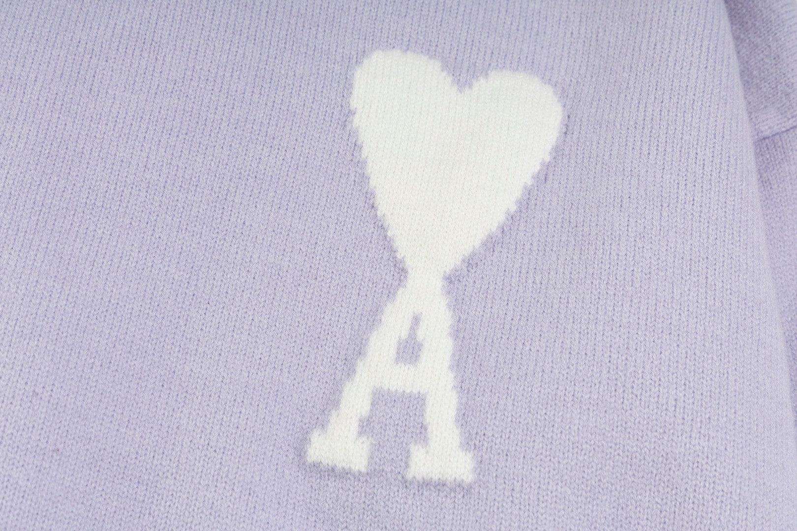 AMI Paris Classic Jacquard Heart Crewneck Sweater – 2025SS