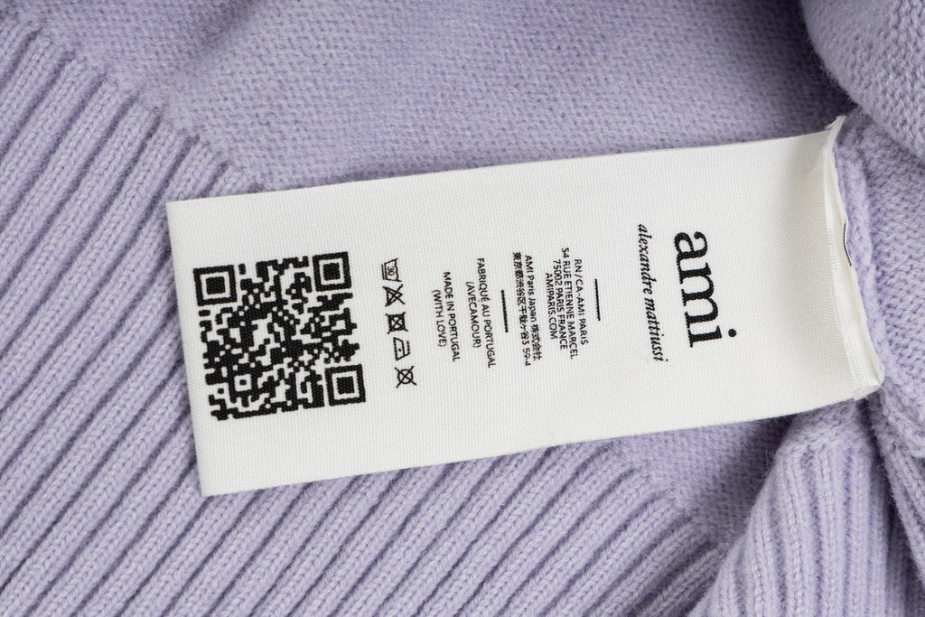 AMI Paris Classic Jacquard Heart Crewneck Sweater – 2025SS