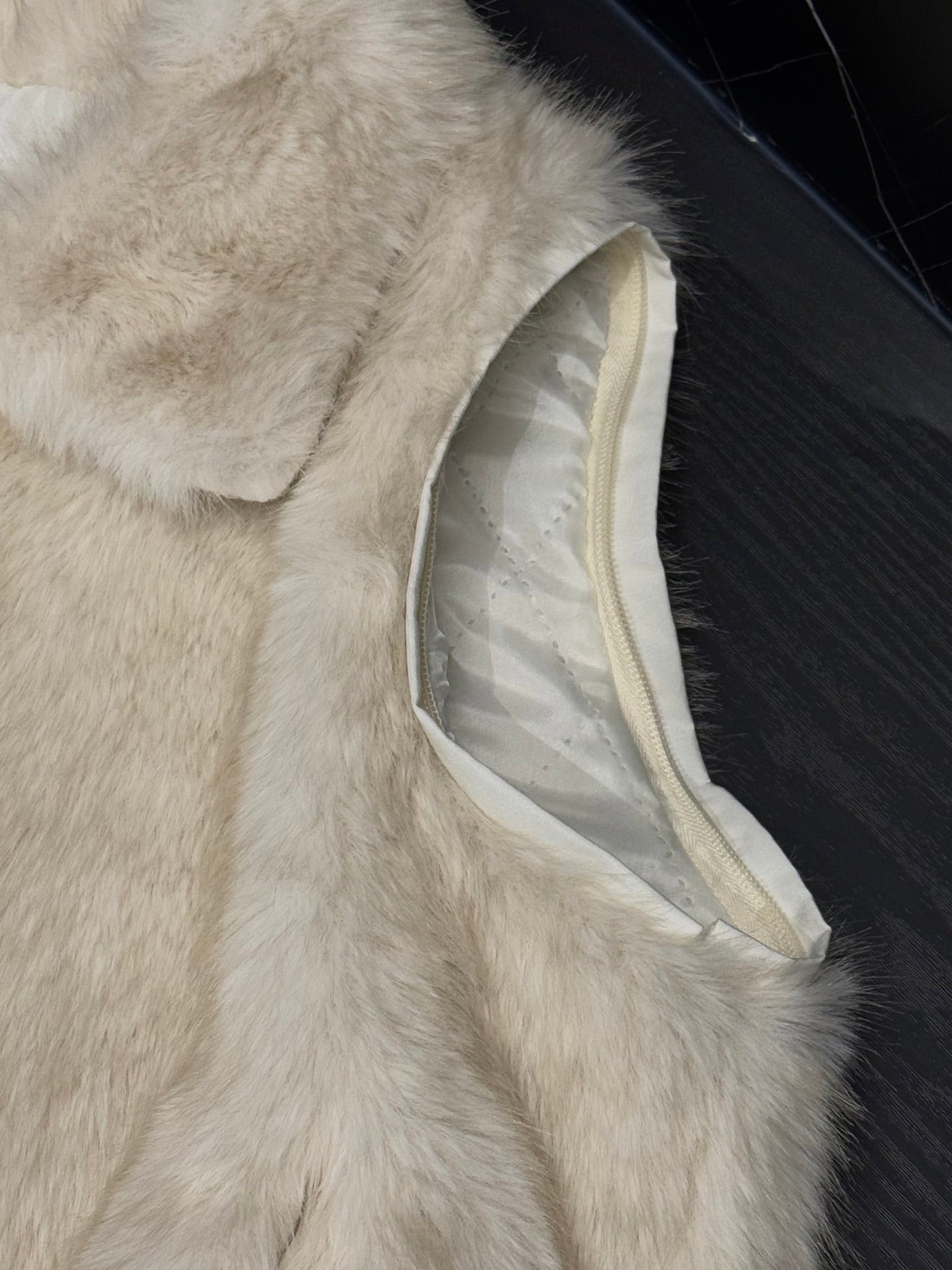 Moncler Faux Fur Convertible Jacket