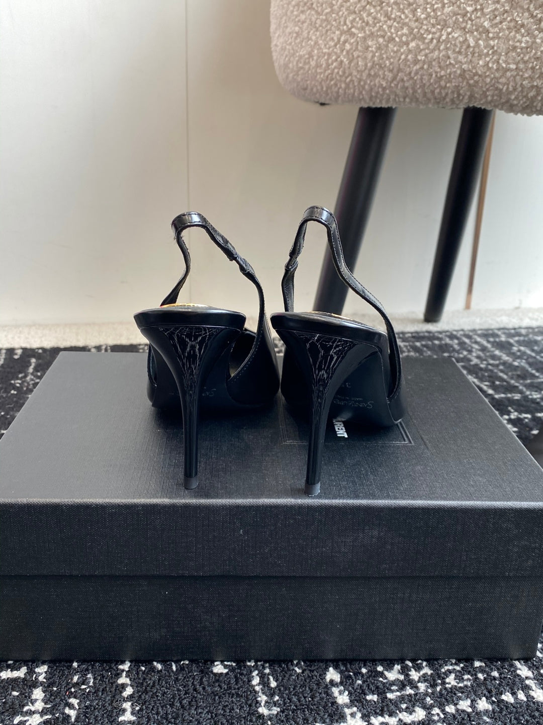 Saint Laurent Square-Toe YSL Buckle Pumps – 25SS
