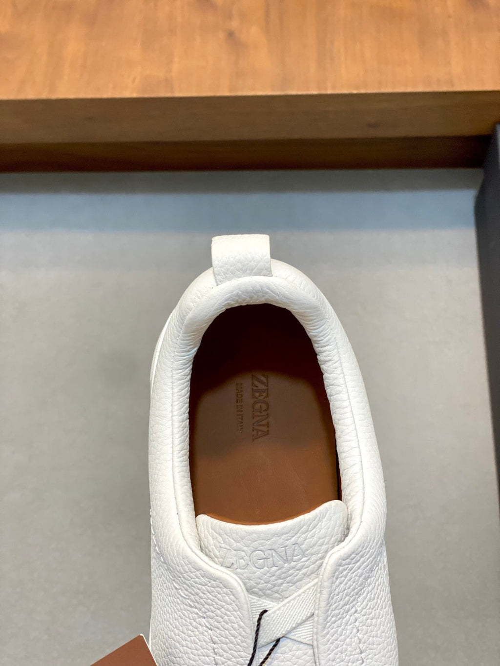 Ermenegildo Zegna Triple Stitch Deer Leather Sneakers