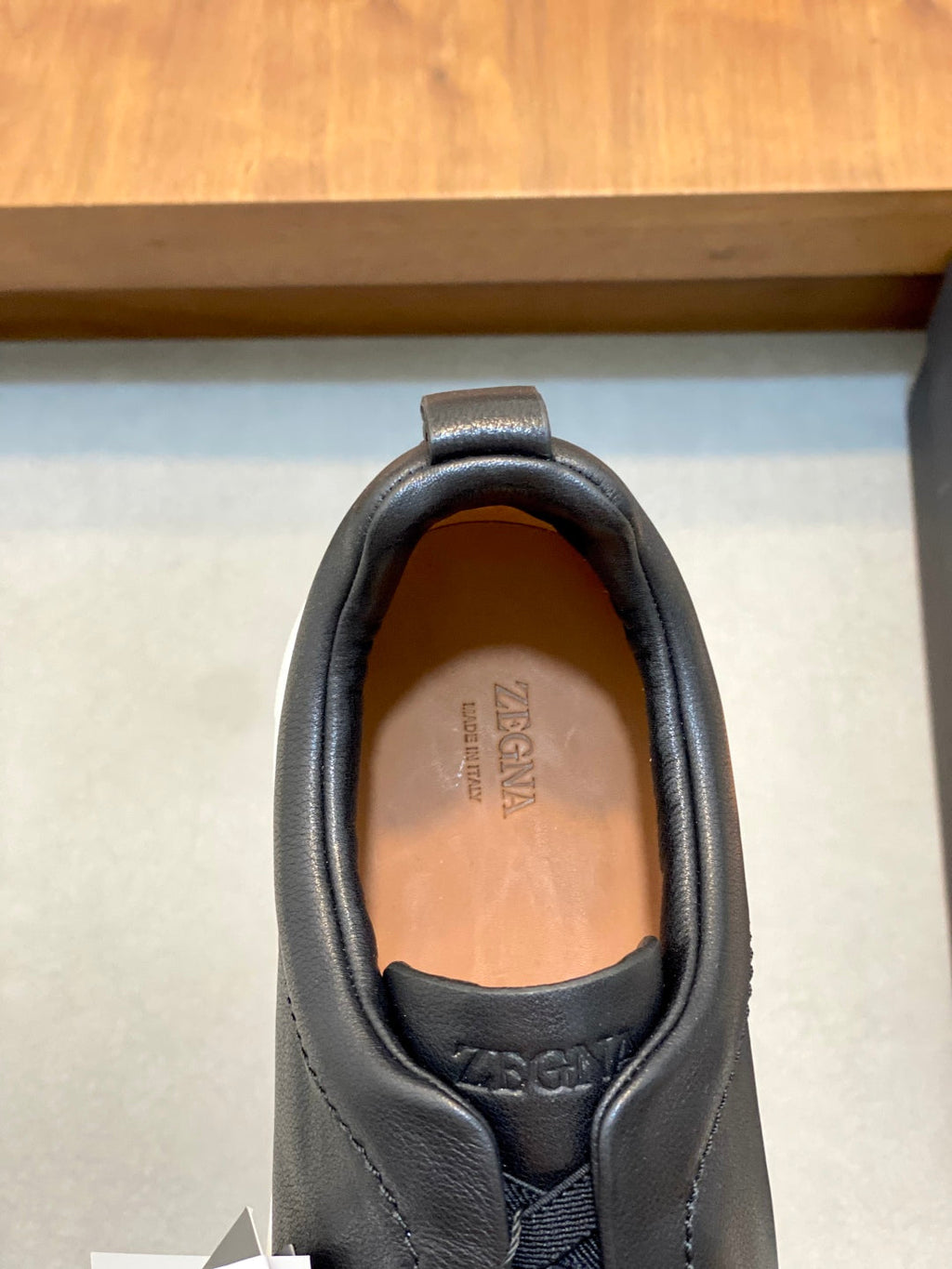 Ermenegildo Zegna Triple Stitch Deer Leather Sneakers