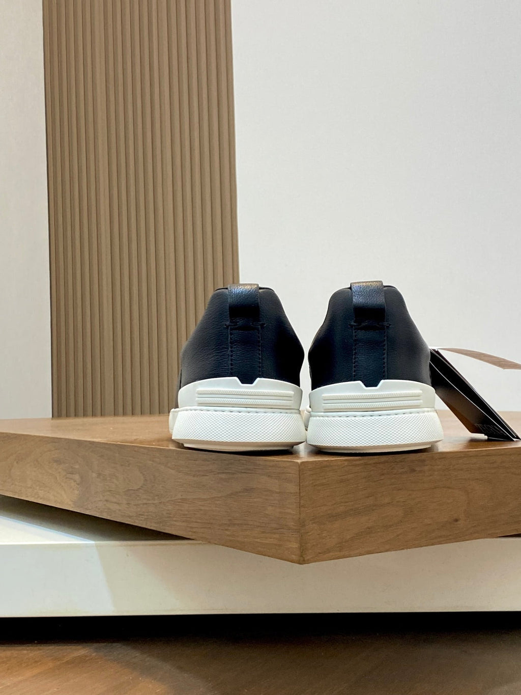 Ermenegildo Zegna Triple Stitch Deer Leather Sneakers