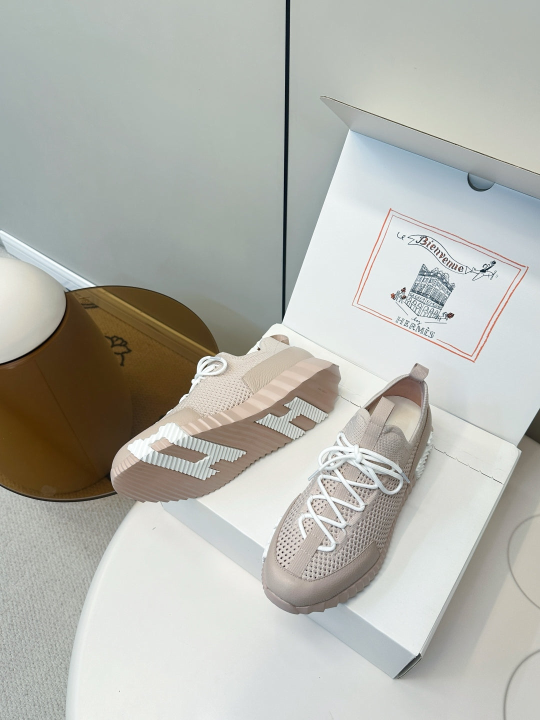 Hermes Classic Couple's Casual Sneakers