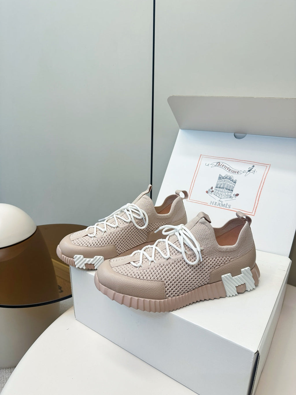Hermes Classic Couple's Casual Sneakers