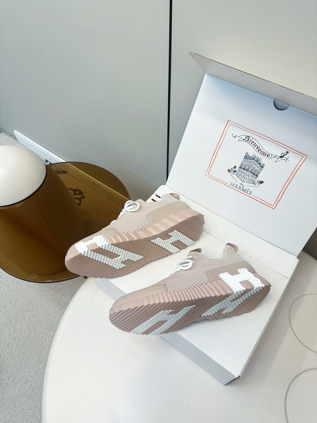 Hermes Classic Couple's Casual Sneakers