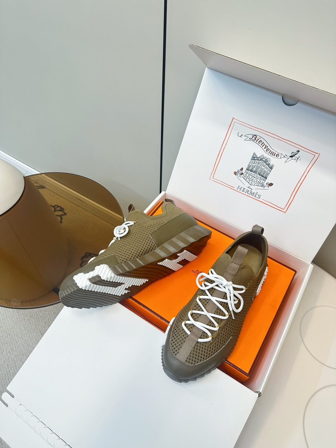 Hermes Classic Couple's Casual Sneakers