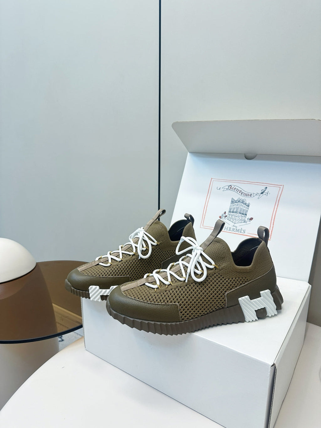 Hermes Classic Couple's Casual Sneakers