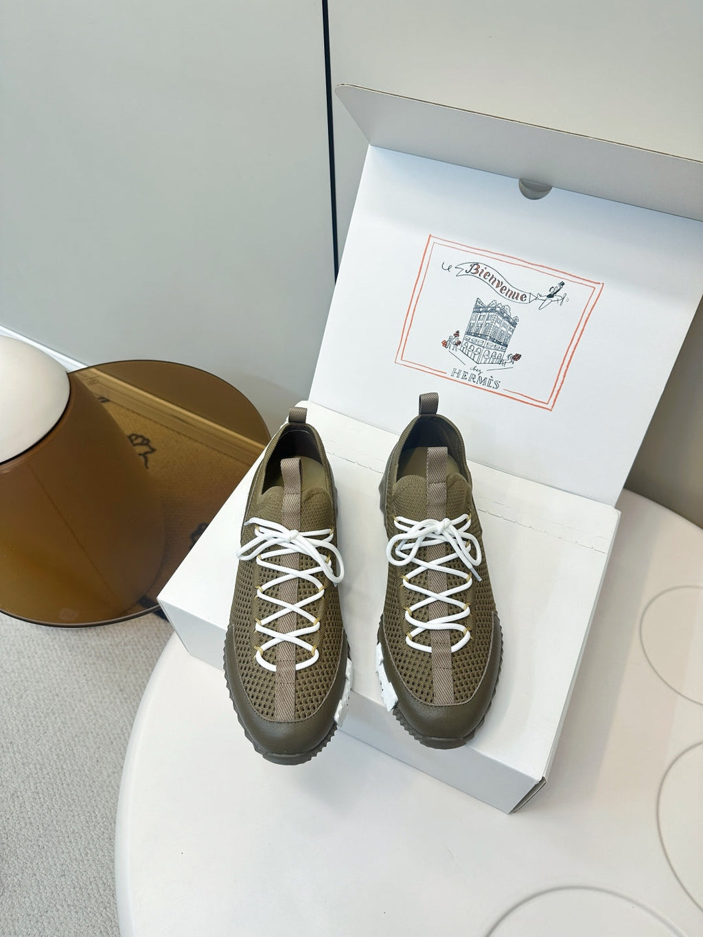 Hermes Classic Couple's Casual Sneakers