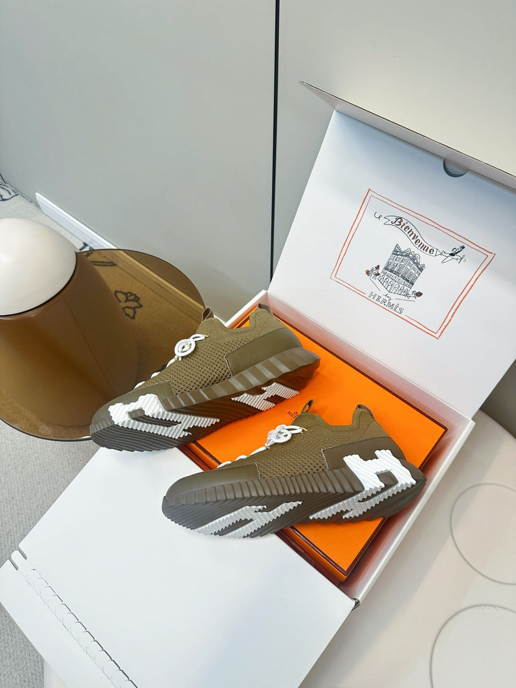 Hermes Classic Couple's Casual Sneakers