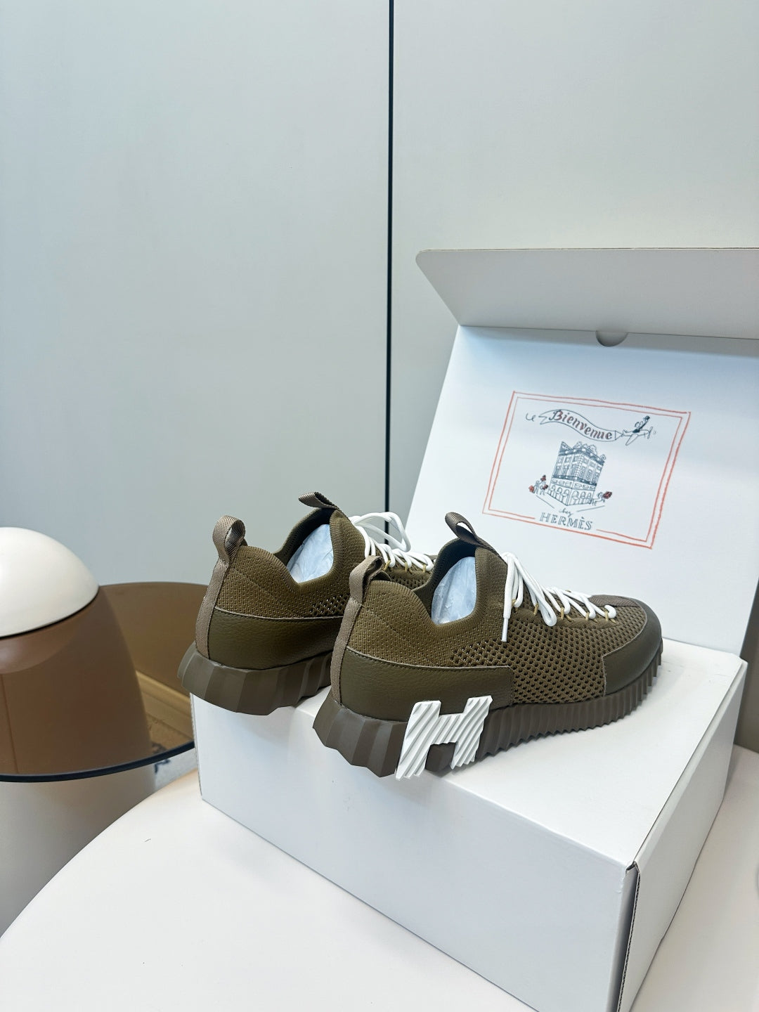 Hermes Classic Couple's Casual Sneakers