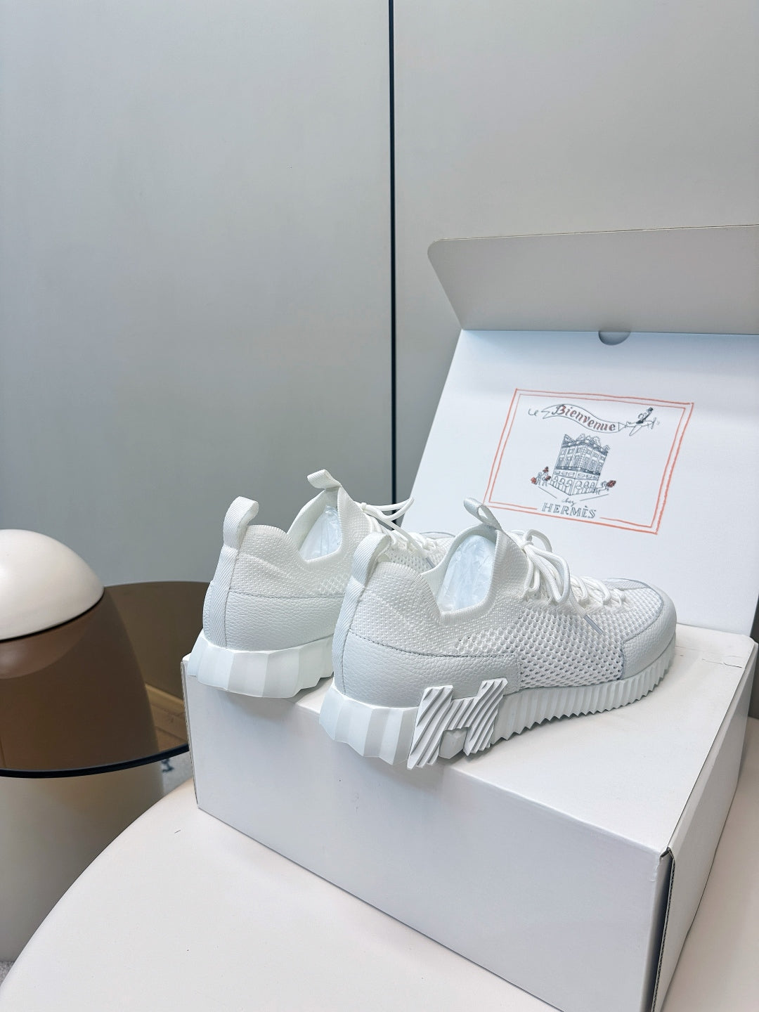 Hermes Classic Couple's Casual Sneakers