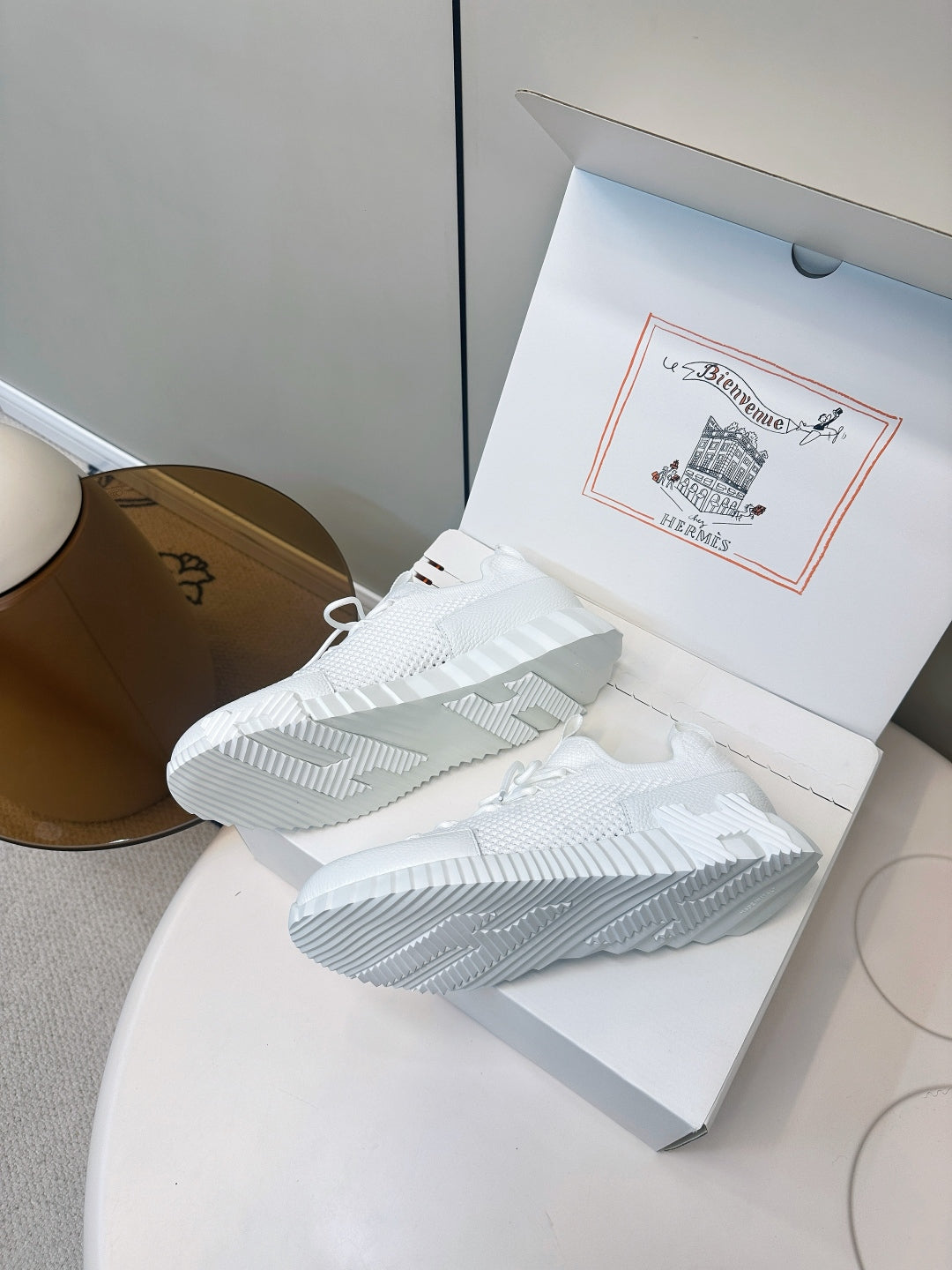 Hermes Classic Couple's Casual Sneakers