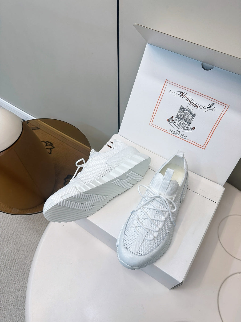 Hermes Classic Couple's Casual Sneakers