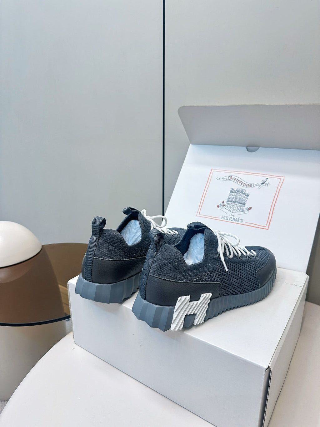 Hermes Classic Couple's Casual Sneakers