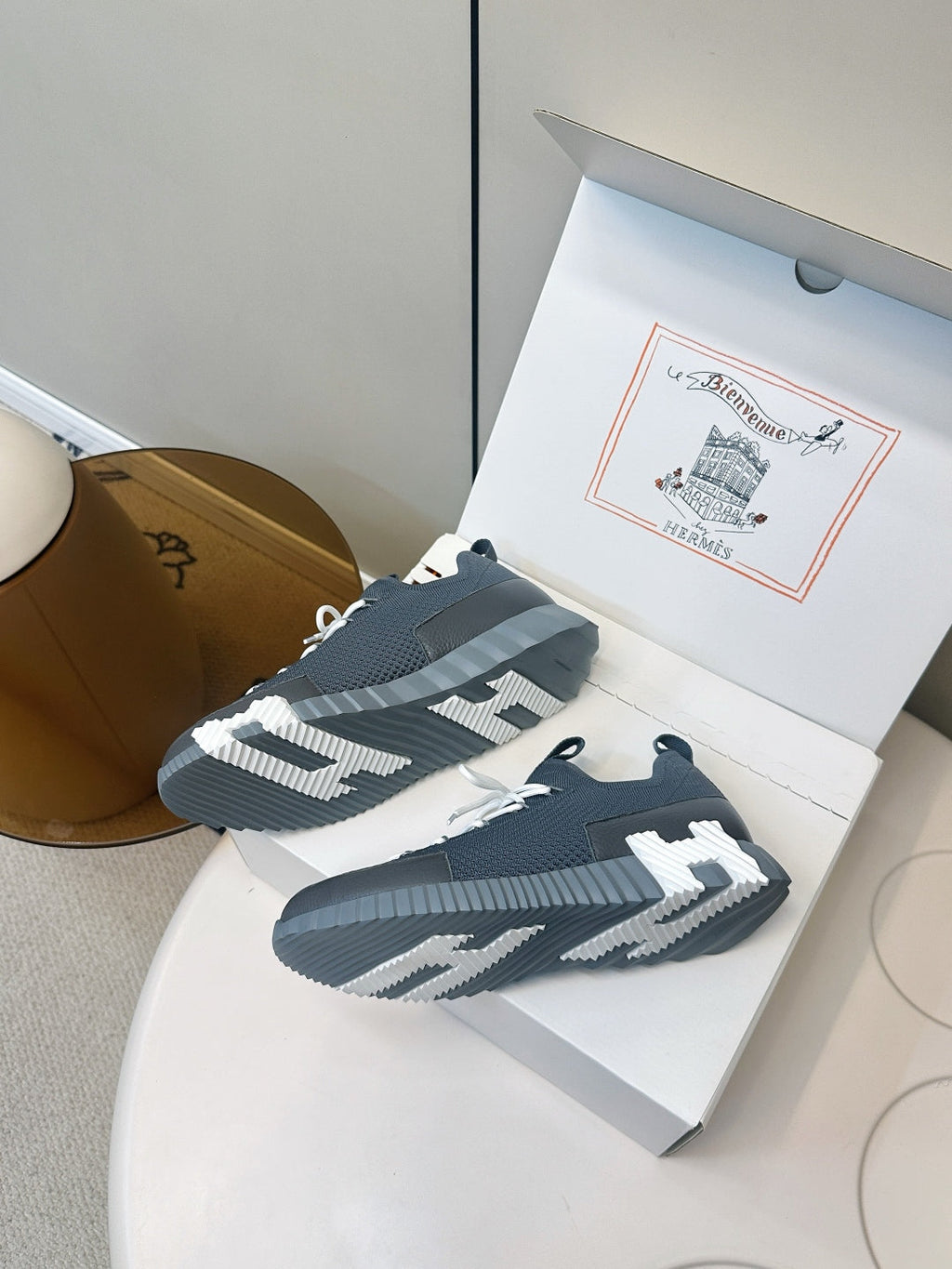 Hermes Classic Couple's Casual Sneakers